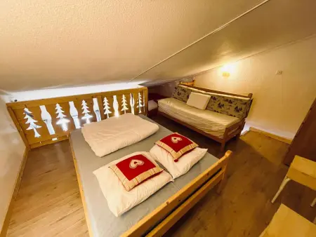 Appartement cosy Les Menuires, mezzanine et vue montagne, parking : photo 8