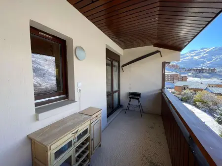 Appartement cosy Les Menuires, mezzanine et vue montagne, parking : photo 13