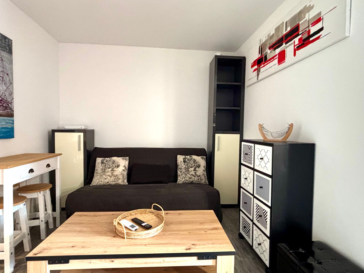 Appartement 25m² climatisé, parking à 150m de la plage - Photo 1