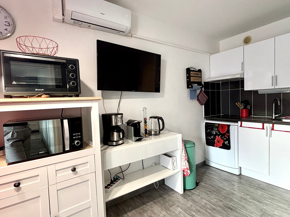 Appartement 25m² climatisé, parking à 150m de la plage - Photo 5