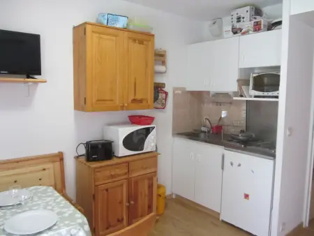 Studio 4 pers aux Contamines, terrasse sud et parking : photo 2