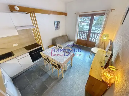 Location appartement à Valloire, Studio 4 personnes Centre Village - Mezzanine et Balcon Sud
