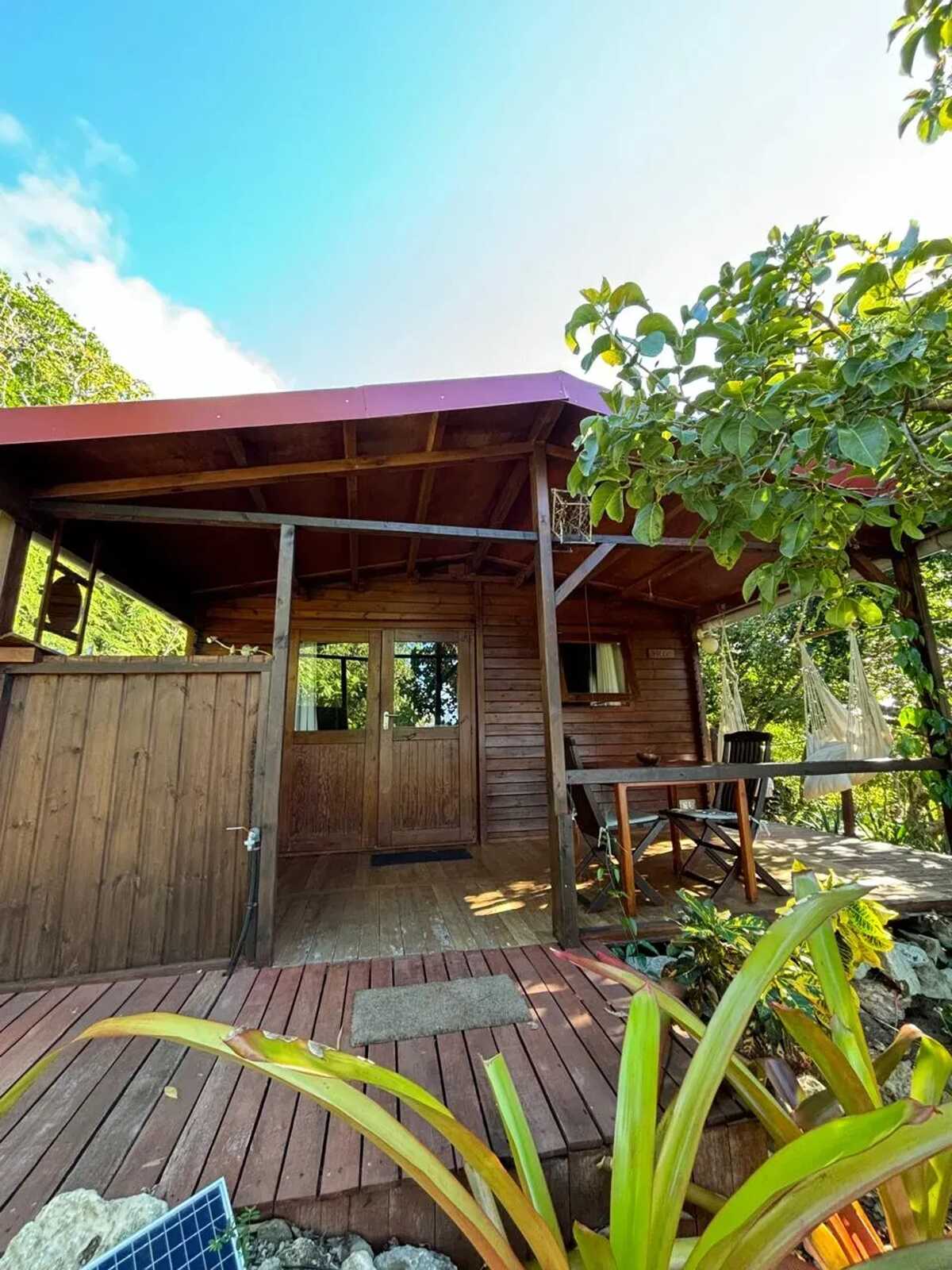 Bungalow dans jardin botanique à La Désirade, piscine - Photo 5