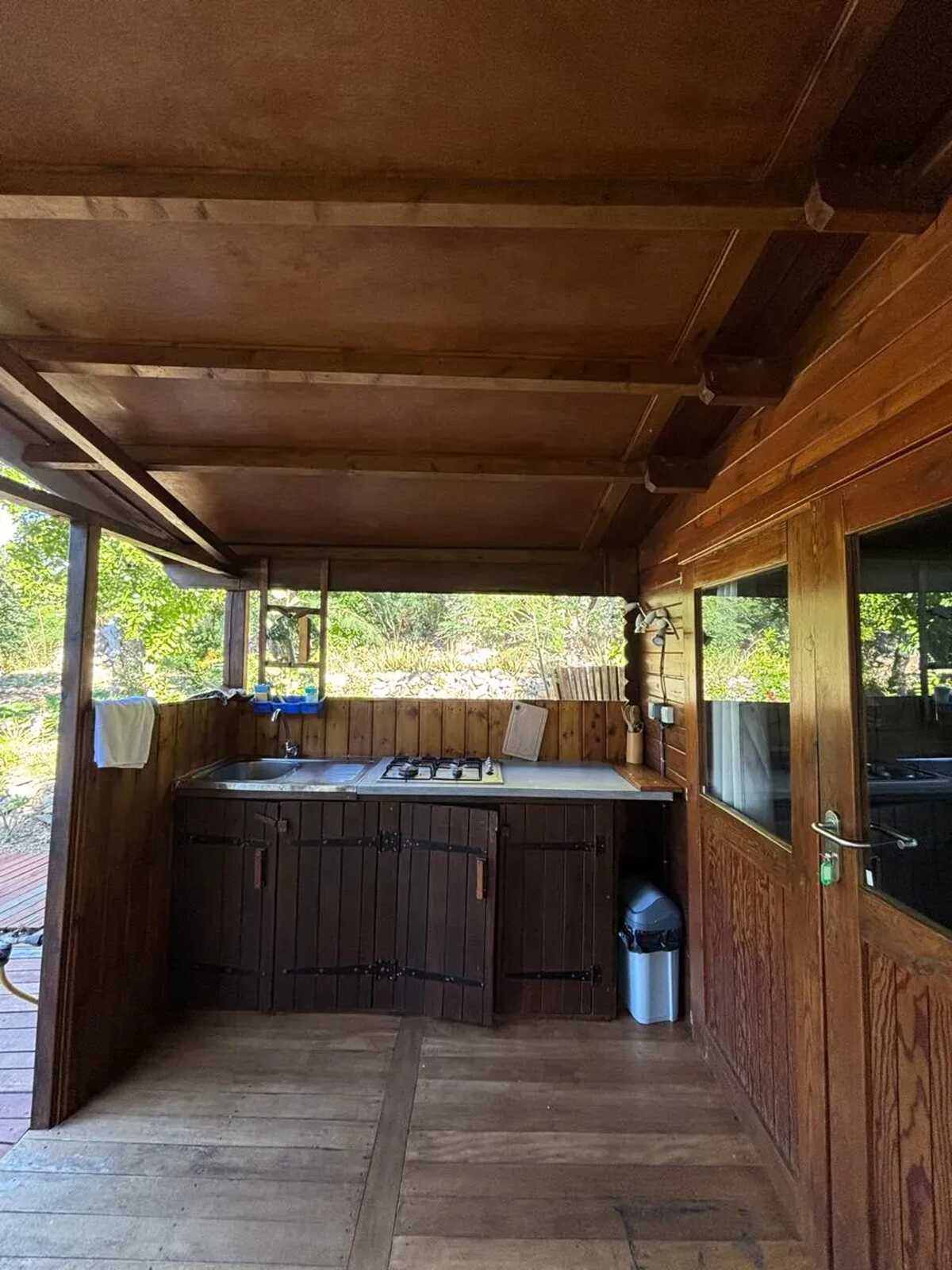 Bungalow dans jardin botanique à La Désirade, piscine - Photo 12