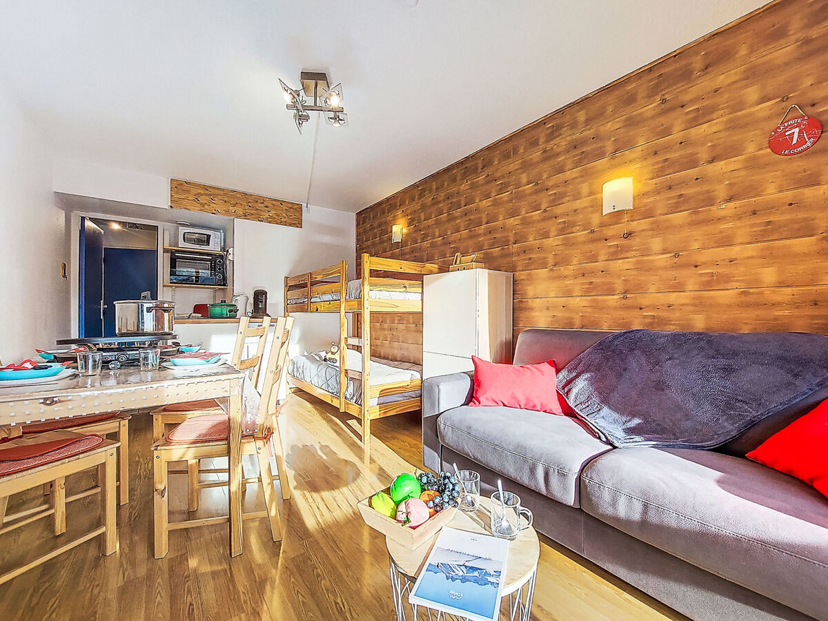 Studio 22 m² vue pistes, balcon sud au Corbier - Photo 2