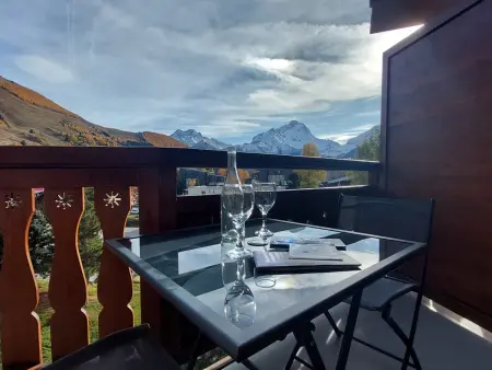 Studio 28m² aux Deux Alpes, balcon sud, pied des pistes : photo 9