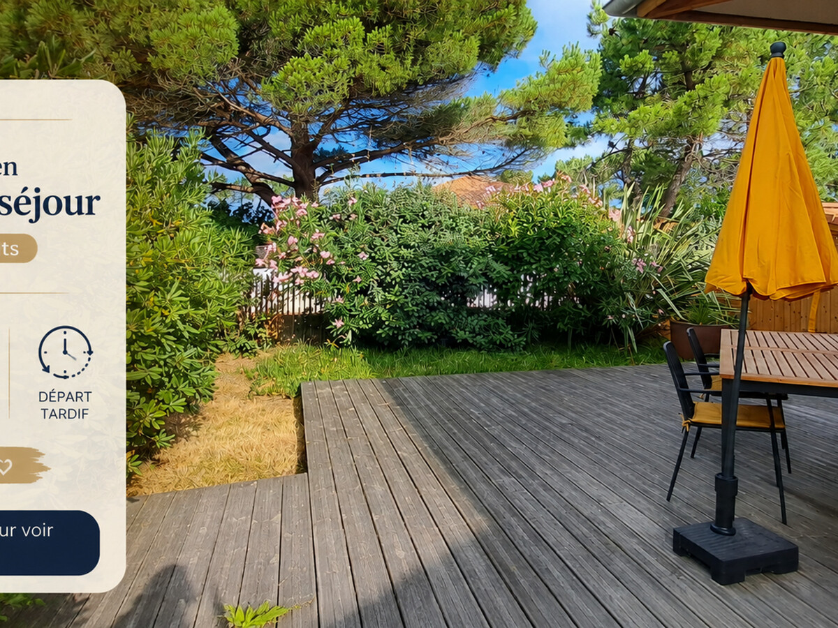 Maison 2 chambres à Biscarrosse Plage, terrasse et jardin - Photo 1
