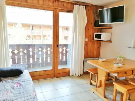 Location appartement à Morillon Village, Studio cosy au pied du télécabine, animaux acceptés