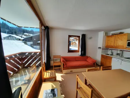 Location appartement à Morillon Village, 3 Pièces au pied des pistes - Morillon 1100, 6-7 pers, TV