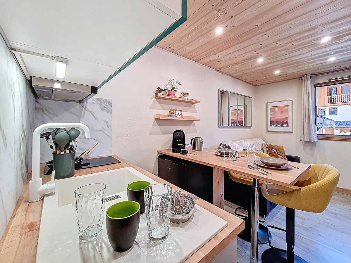 Studio 20m² balcon sud au pied des pistes Val Thorens - Photo 1