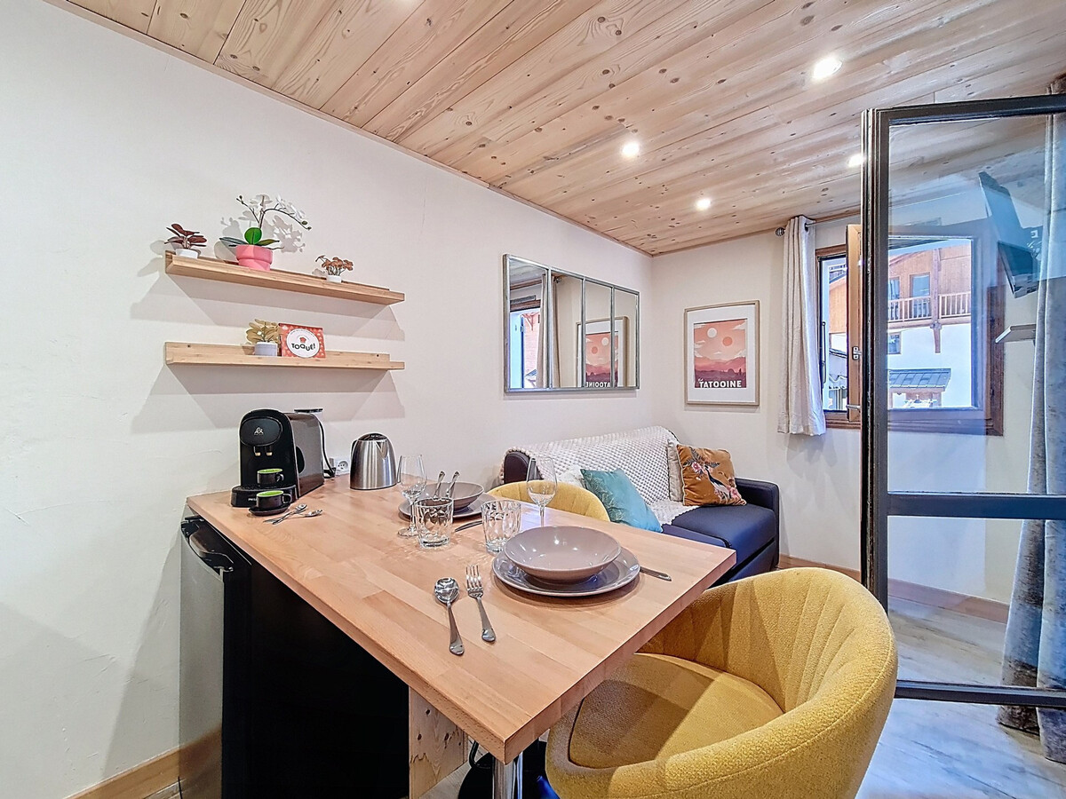 Studio 20m² balcon sud au pied des pistes Val Thorens - Photo 3