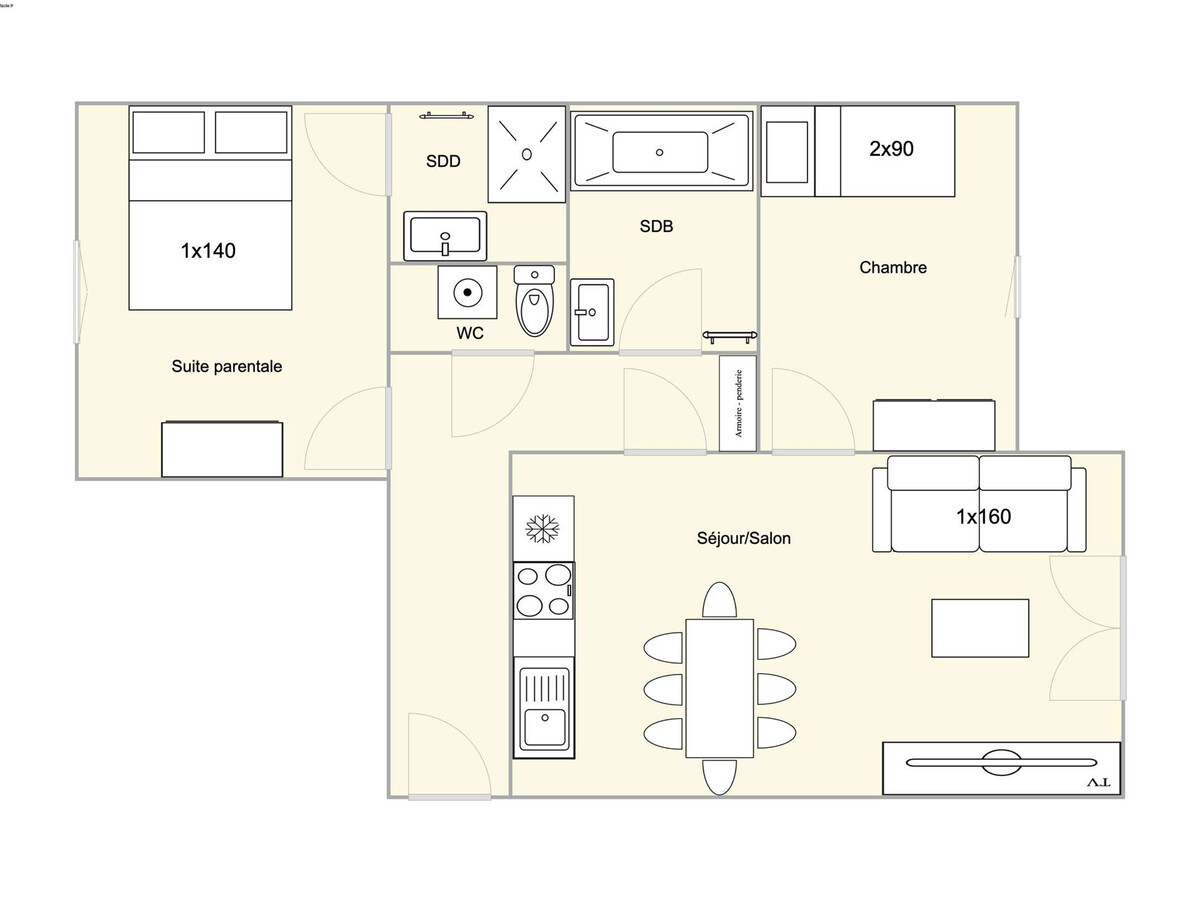 Appartement 3 pièces aux Saisies, piscine et fitness inclus - Photo 3