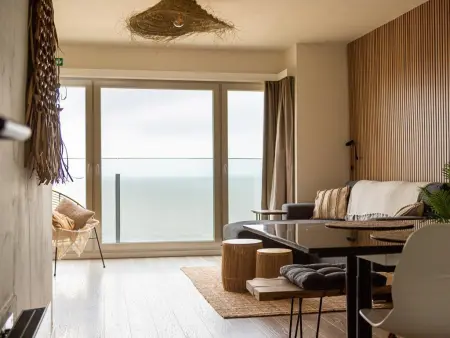 Location appartement à Westende, Appartement avec vue frontale sur la mer