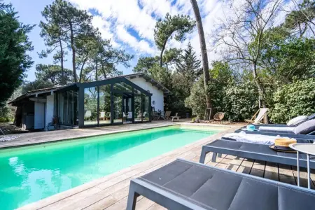 Location appartement à , Villa à Pyla avec piscine chauffée et plage