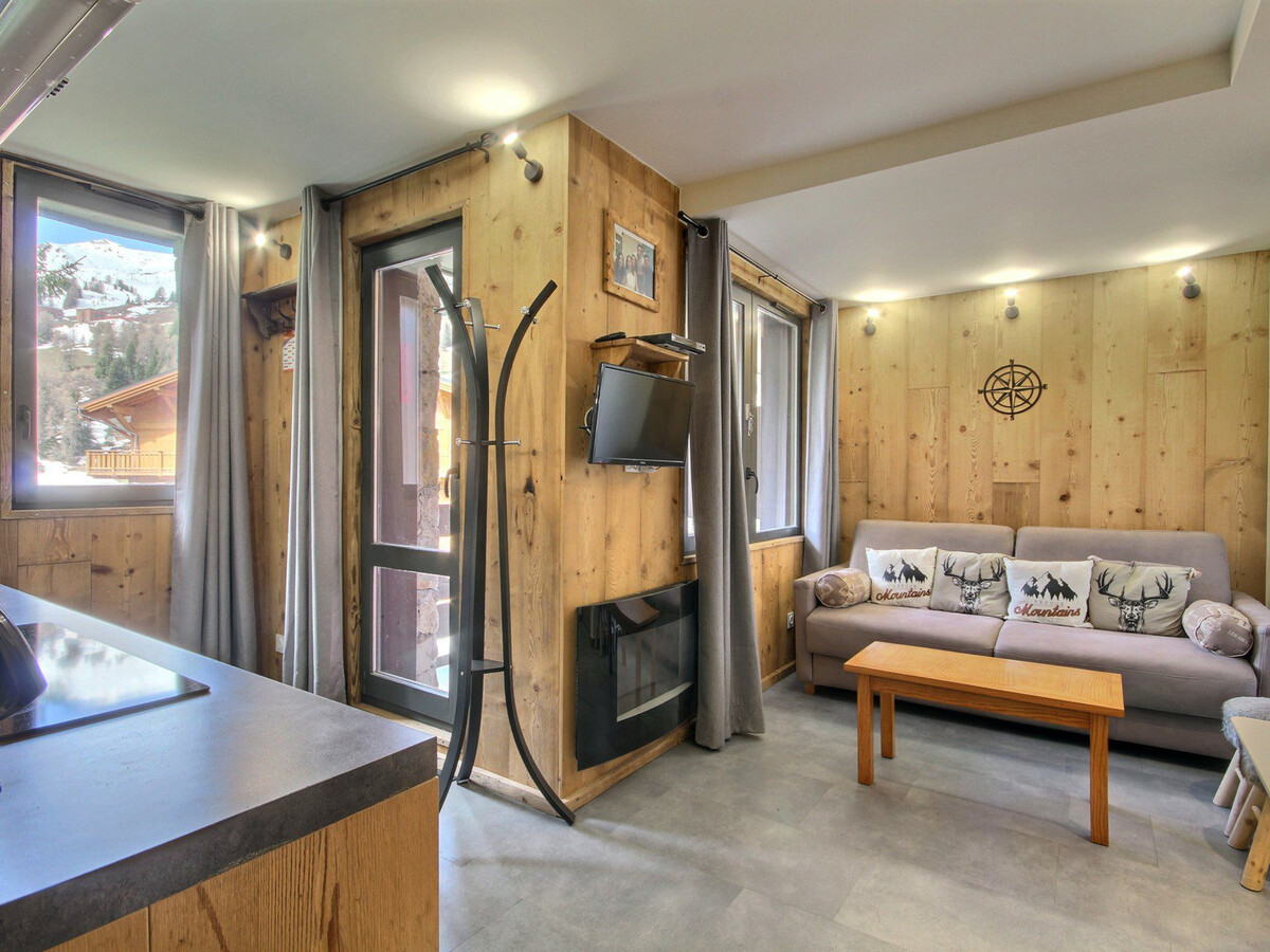 Appartement rénové 2 pièces, vue station, piscine à La Plagne - Photo 1