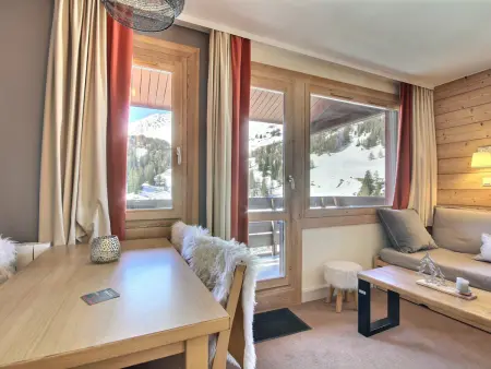 Appartement 2 pièces, balcon sud, piscine incluse à La Plagne 1800 : photo 5