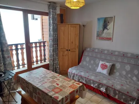 Studio 25m² balcon vue montagne, Le Biot - Photo 6