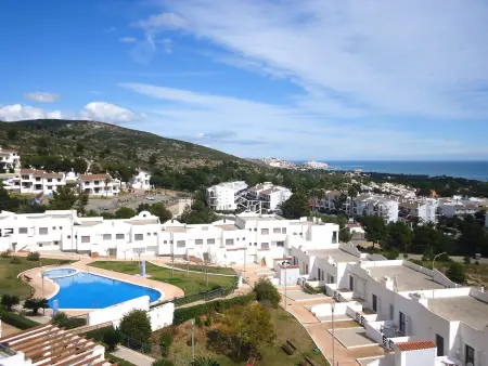 Location appartement à Peniscola, Appartement moderne avec piscine près de la Sierra de Irta, 2 chambres, Peñiscola