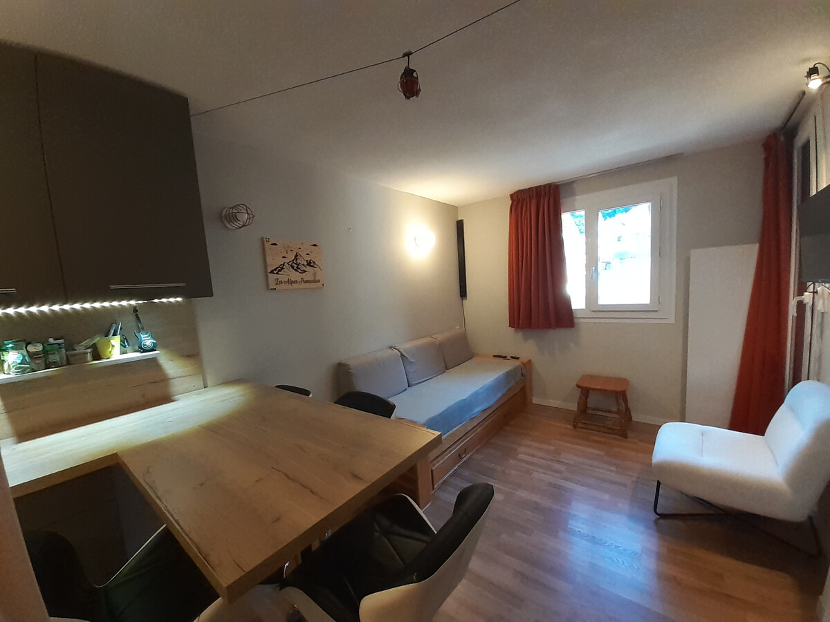 Studio cabine 4 pers. à Valfréjus, 20m télécabine - Photo 3