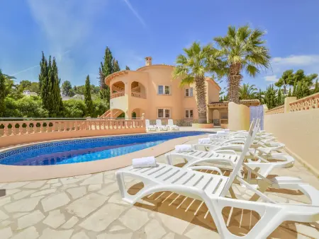 Location villa à Moraira, Villa pour 10 pers à Teulada avec piscine privée, près de la plage, WiFi et animaux admis