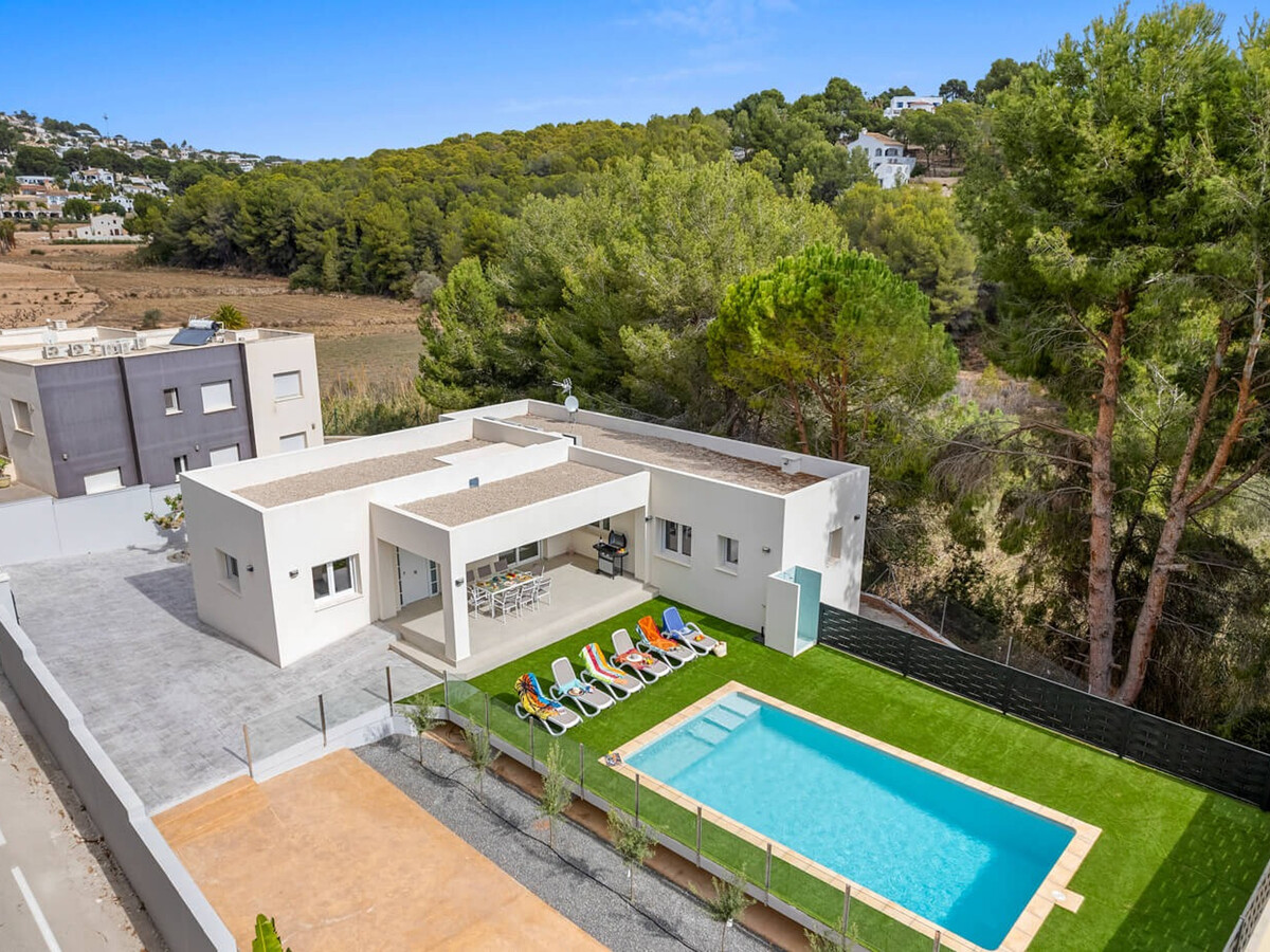 Villa plain-pied 6 pers. Moraira, piscine 8x4m à 1,2 km plage - Photo 8