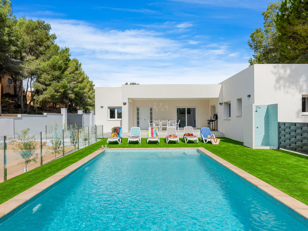 Villa plain-pied 6 pers. Moraira, piscine 8x4m à 1,2 km plage - Photo 9