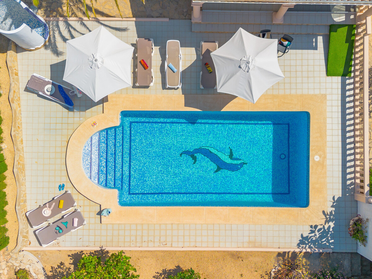 Villa 6 pers., piscine 8x4 et vue Peñón à Calpe - Photo 9