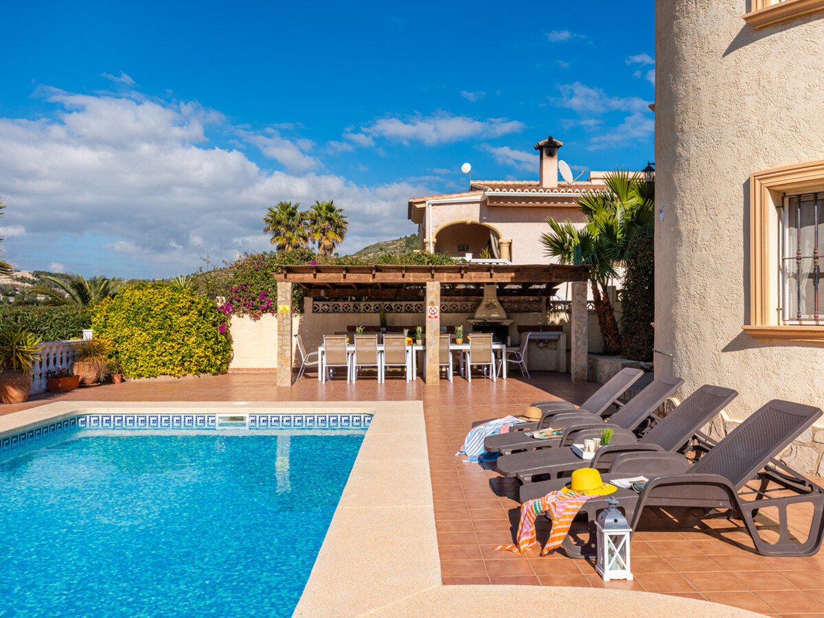 Villa 14 pers. Calpe : piscine 8x4, 6 ch, terrasse barbecue - Photo 4