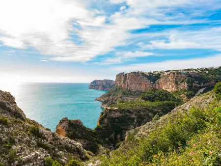 Location bungalow à Benitachell, Bungalow charmant avec piscine partagée, vue mer, 2 ch, Benitachell