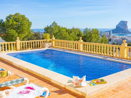Location villa à Calp, Villa 3 chambres à Calpe avec piscine privée, climatisation et WiFi