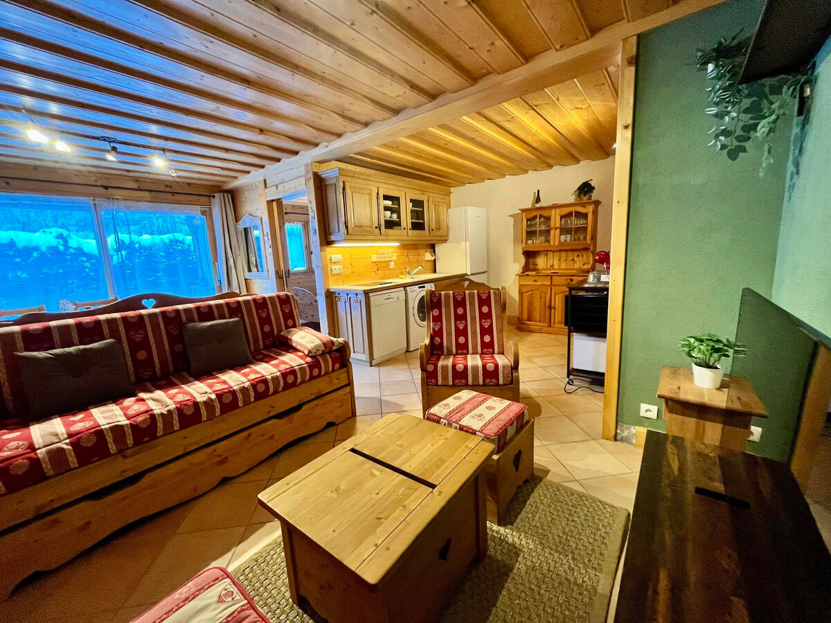 T2 jardin sud-est, 5 min skibus à Samoëns - Photo 1