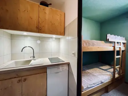 Appartement montagnard vue sommets au pied des pistes, Les Menuires : photo 4