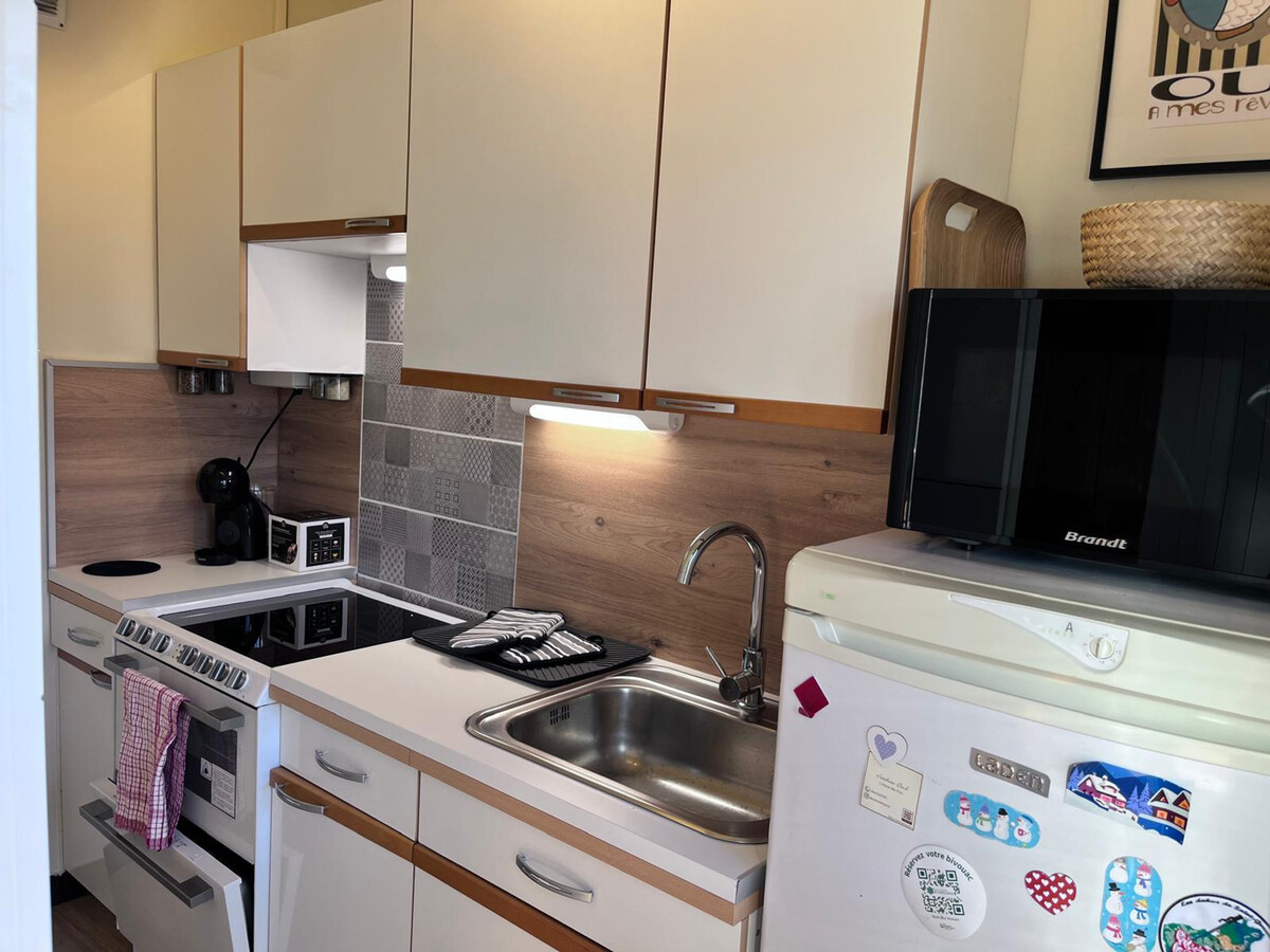 Studio cabine 26 m² balcon sud-ouest, 5 min centre - Photo 5