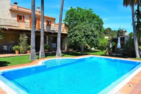 Location appartement à Muro, Islas Baleares, Villa à Binissalem avec piscine et vignobles