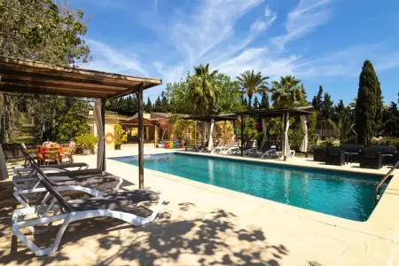 Location appartement à Muro, Islas Baleares, Villa à Llubà avec piscine et court de tennis