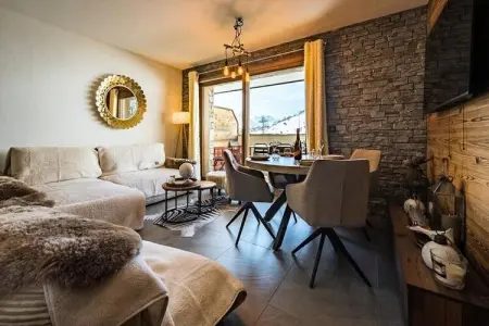 Location appartement à FONTCOUVERTE LA TOUSSUIRE, Appartement sur la piste Marmotte avec jacuzzi