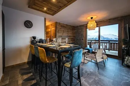 Location appartement à FONTCOUVERTE LA TOUSSUIRE, Appartement sur la piste Marmotte avec vue