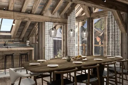 Location appartement à LES ALLUES, Chalet à Le Raffort avec Piscine & Sauna