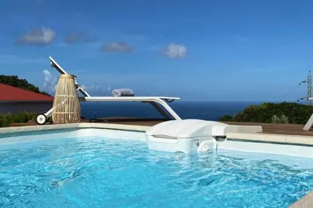 Location appartement à Gourbeyre, Villa à Gourbeyre avec Piscine et Vue