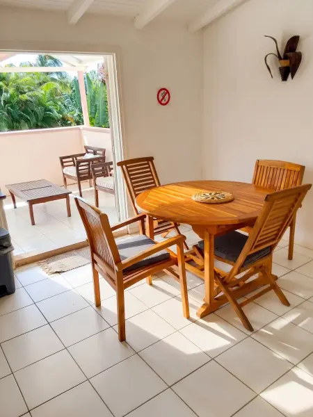 Appartement lumineux avec terrasse, plage à 30 m, Le Gosier : photo 5