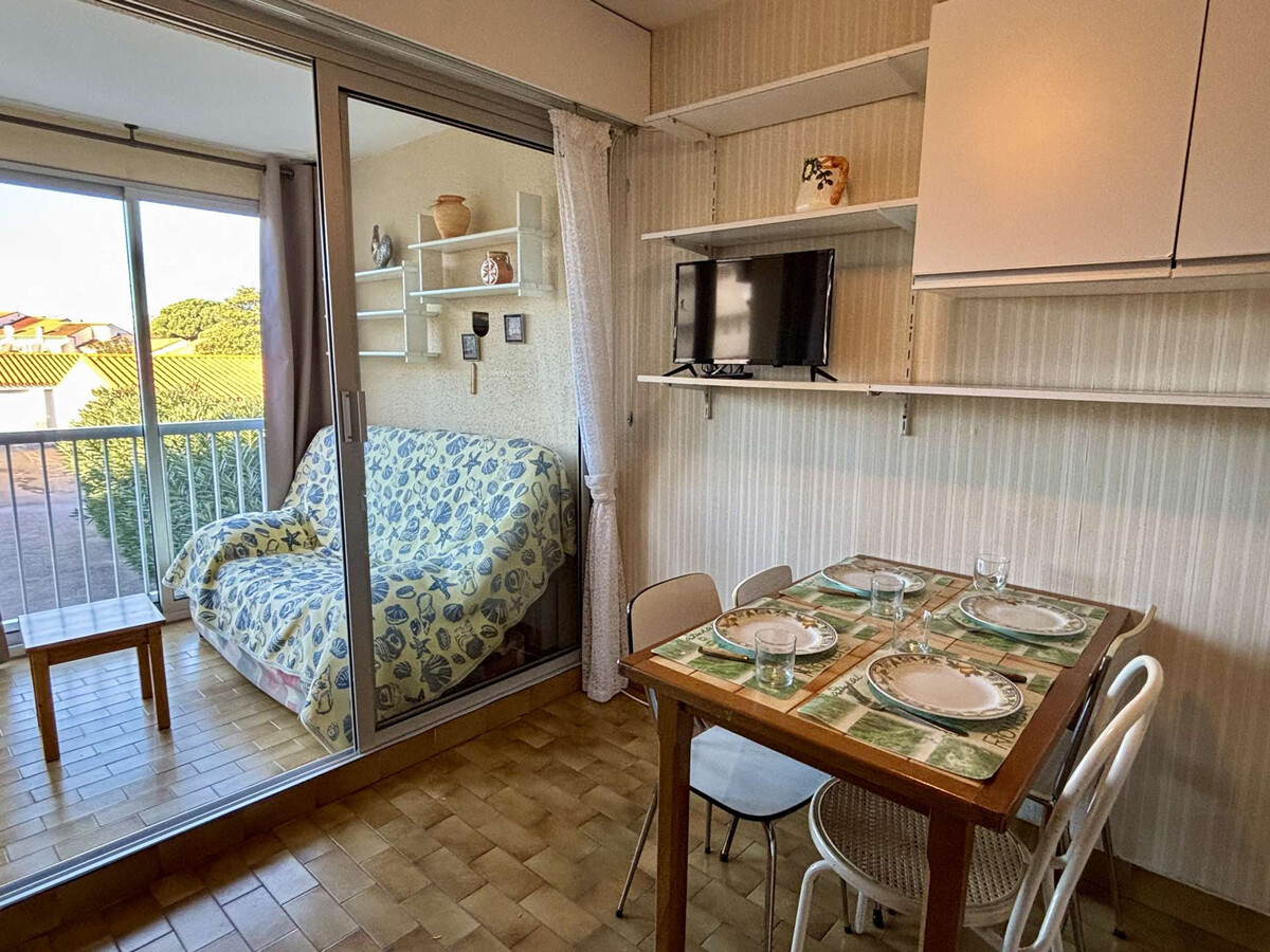 Studio 2 pers. à 400 m plage, parking privé - Photo 1