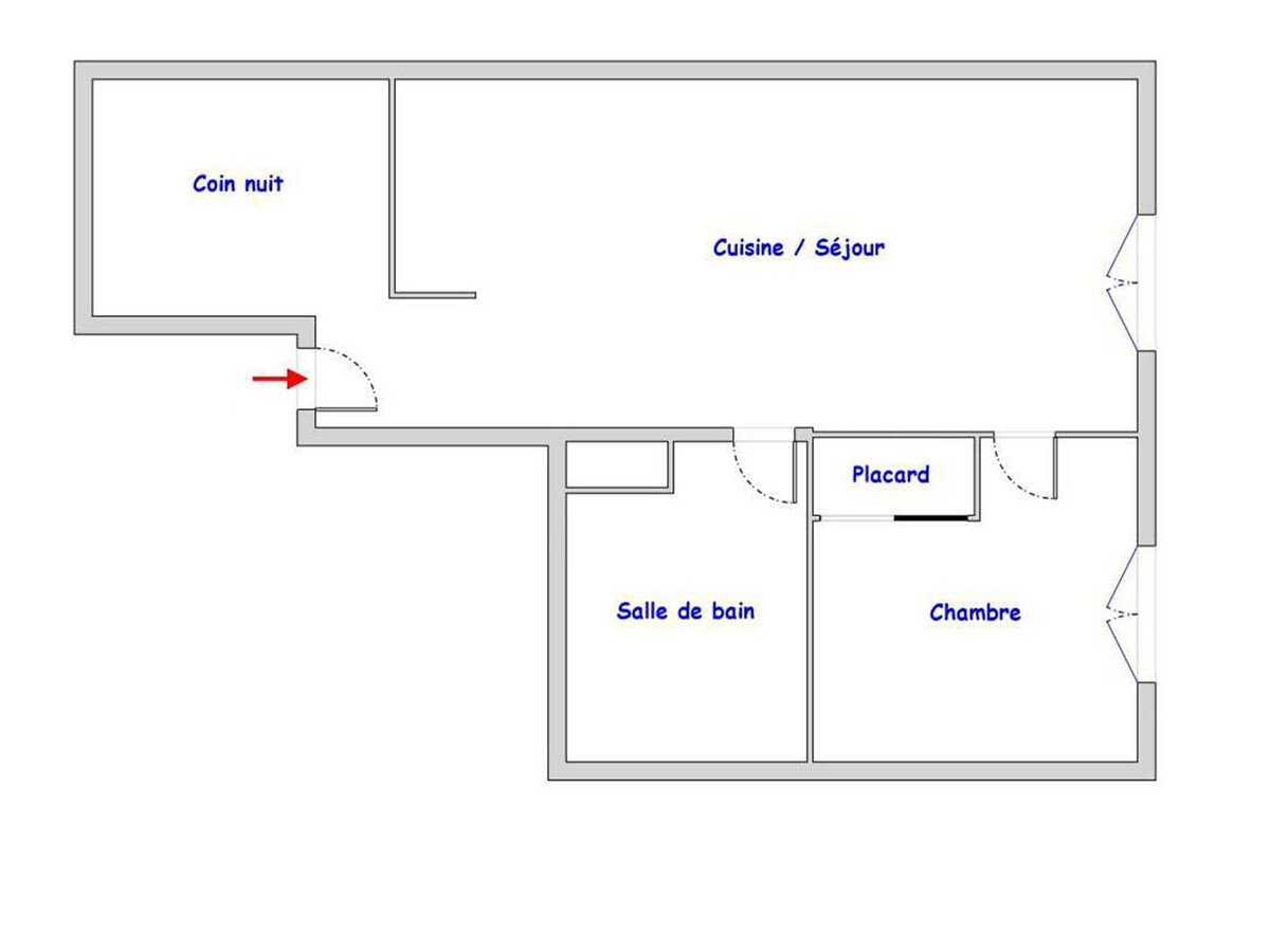 Appartement 2 pièces cabine Luchon, 4 pers., aux Thermes - Photo 9
