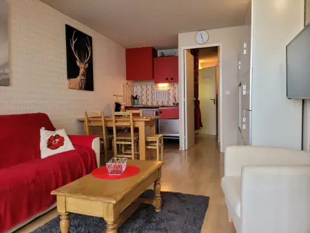Location appartement à Pra Loup, Studio lumineux 4 pers, balcon, proche pistes Pra-Loup 1600