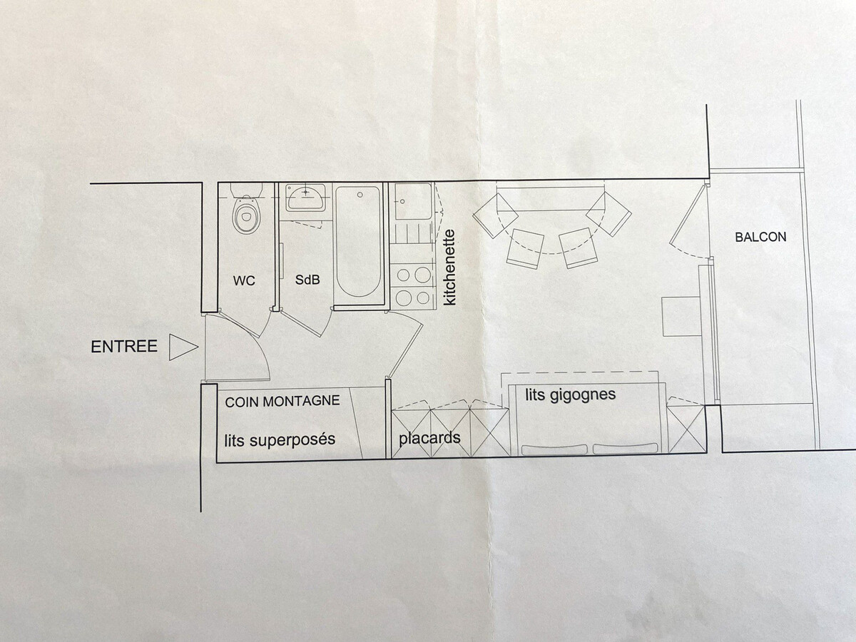 Charmant studio 3 pers, vue pistes, Appartement 3 personnes à Morillon Village - Photo 10