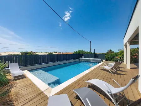 Villa Dune à Moliets : 12 pers, piscine & terrasse 115 m² : photo 5