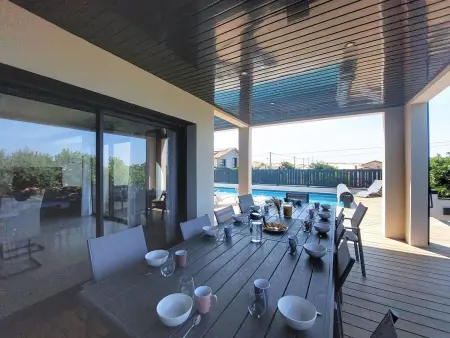 Villa Dune à Moliets : 12 pers, piscine & terrasse 115 m² : photo 32