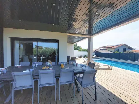 Villa Dune à Moliets : 12 pers, piscine & terrasse 115 m² : photo 33