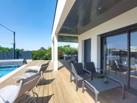 Villa Dune à Moliets : 12 pers, piscine & terrasse 115 m² : photo 36