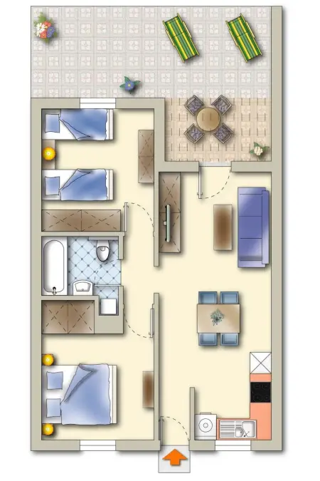 Appartement 2 chambres avec piscine et terrasse à Pissouri : photo 18