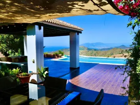 Villa Axarquia à Moclinejo, vue mer et piscine chauffée - Photo 9
